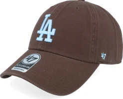 Los Angeles Dodgers MLB Clean Up Cap Brown Dad Cap - 47 Brand