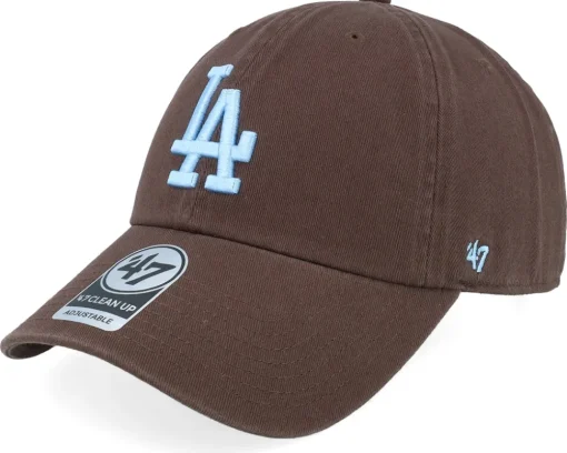 Los Angeles Dodgers MLB Clean Up Cap Brown Dad Cap - 47 Brand