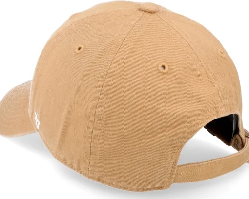 Los Angeles Dodgers MLB Clean Up Camel/White Dad Cap - 47 Brand