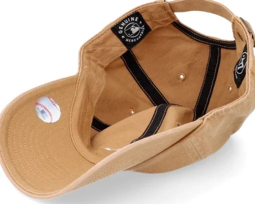 Los Angeles Dodgers MLB Clean Up Camel/White Dad Cap - 47 Brand