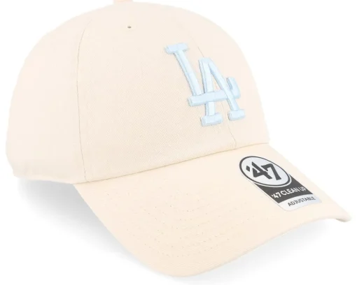 Los Angeles Dodgers MLB Clean Up Natural Dad Cap - 47 Brand