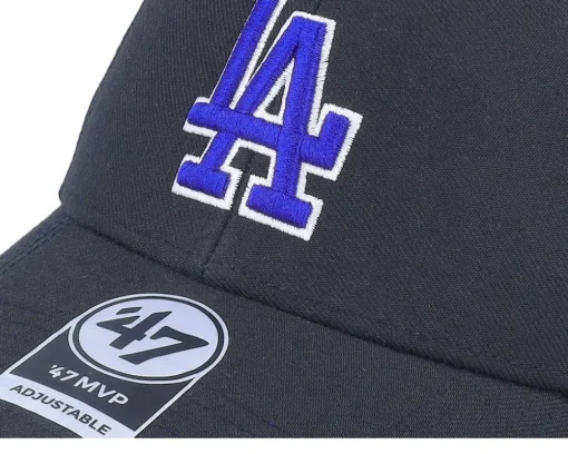 Los Angeles Dodgers MLB Sure Shot 47 Mvp Black Adjustable - 47 Brand