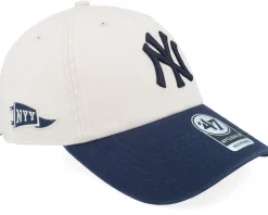 Los Angeles Dodgers MLB Stand 47 Clean Up Bone/Royal Dad Cap - 47 Brand