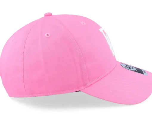Los Angeles Dodgers Raised Basic Mvp Rose/White Dad Cap - 47 Brand