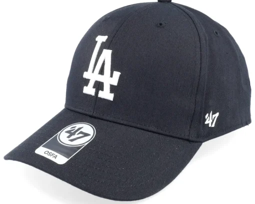 Los Angeles Dodgers Raised Basic Mvp Rose/White Dad Cap - 47 Brand