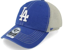 Los Angeles Dodgers Trawler Clean Up Royal Blue Dad Cap Trucker - 47 Brand