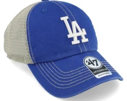 Los Angeles Dodgers Trawler Clean Up Royal Blue Dad Cap Trucker - 47 Brand