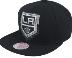 Los Angeles Kings Big Face 7.0 Vintage Black Snapback - Mitchell & Ness