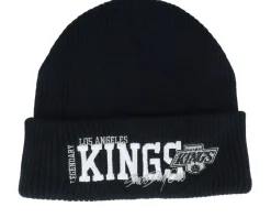Los Angeles Kings Billboard Knit Vintage Black Cuff - Mitchell & Ness