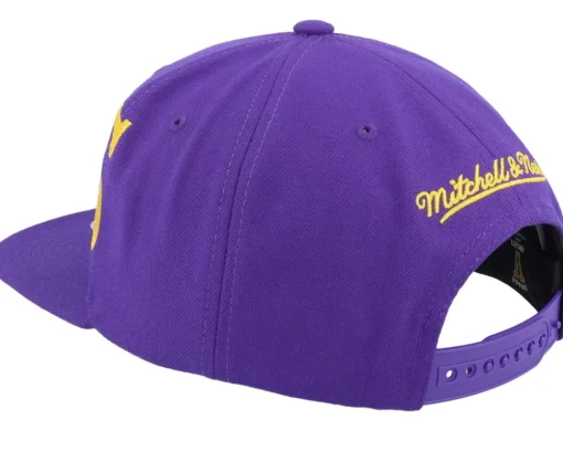 Los Angeles Kings Full Frontal Vintage Purple/Yellow Snapback - Mitchell & Ness