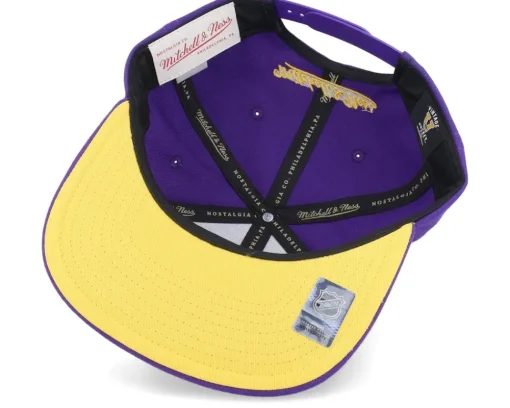 Los Angeles Kings Full Frontal Vintage Purple/Yellow Snapback - Mitchell & Ness