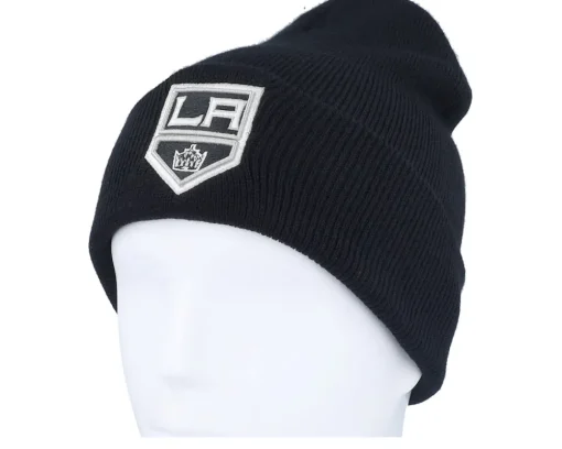 Los Angeles Kings Knit Solid Black Cuff - American Needle