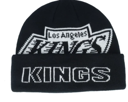 Los Angeles Kings K.o. Knit Vintage Black Cuff - Mitchell & Ness