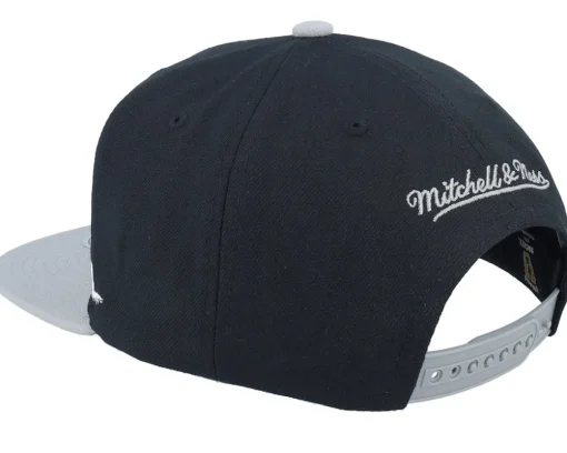 Los Angeles Kings Life Line Vintage Black/Grey Snapback - Mitchell & Ness