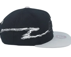 Los Angeles Kings Life Line Vintage Black/Grey Snapback - Mitchell & Ness