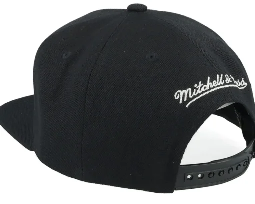 Los Angeles Kings Line Work Vintage Black Snapback - Mitchell & Ness