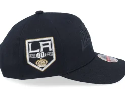 Los Angeles Kings NHL Anniversary Patch Black Adjustable - Mitchell & Ness