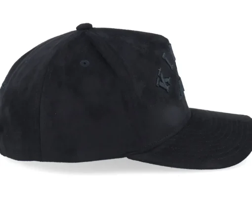 Los Angeles Kings Nightshade Pro Cap Vintage Black A-frame Adjustable - Mitchell & Ness