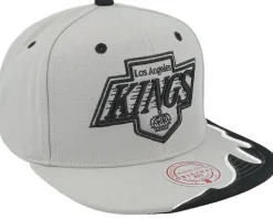 Los Angeles Kings Rising Tide Vintage Grey Snapback - Mitchell & Ness