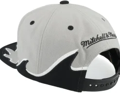 Los Angeles Kings Rising Tide Vintage Grey Snapback - Mitchell & Ness