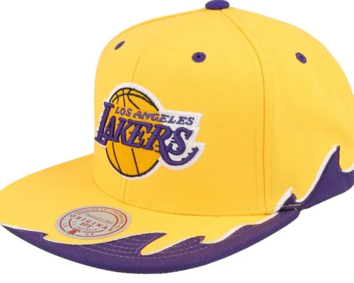 Los Angeles Kings Rising Tide Vintage Grey Snapback - Mitchell & Ness