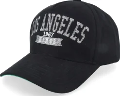 Los Angeles Kings Shady Suede Pro Vintage Black A-frame Adjustable - Mitchell & Ness