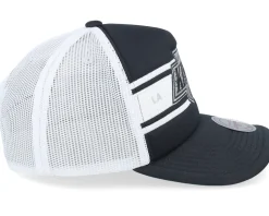 Los Angeles Kings Sideline Vintage Black/White A-frame Trucker - Mitchell & Ness
