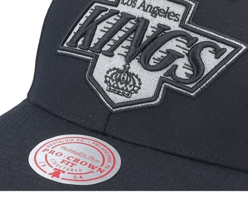 Los Angeles Kings Team Ground 2.0 Pro Black Adjustable - Mitchell & Ness