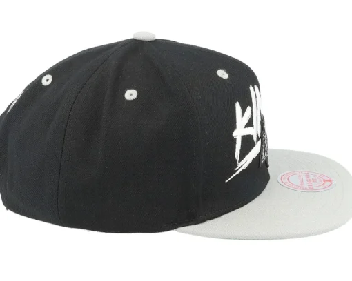 Los Angeles Kings Transcript Black/Grey Snapback - Mitchell & Ness