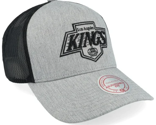 Los Angeles Kings Vintage Grey Heather Trucker - Mitchell & Ness