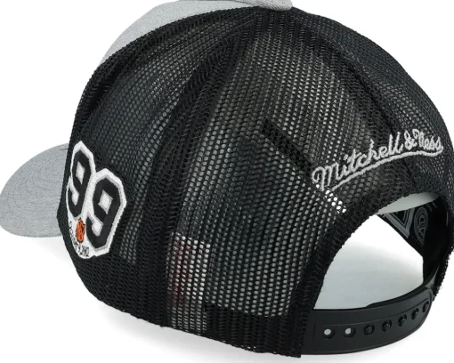 Los Angeles Kings Vintage Grey Heather Trucker - Mitchell & Ness