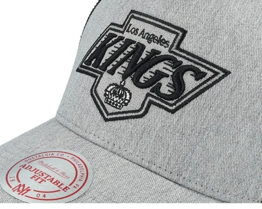 Los Angeles Kings Vintage Grey Heather Trucker - Mitchell & Ness