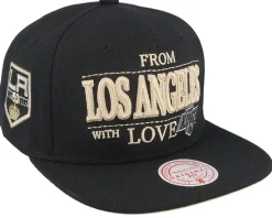 Los Angeles Kings With Love Black Snapback - Mitchell & Ness