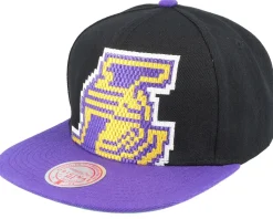 Los Angeles Lakers 8 Bit Xl Black/Purple Snapback - Mitchell & Ness