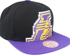 Los Angeles Lakers 8 Bit Xl Black/Purple Snapback - Mitchell & Ness