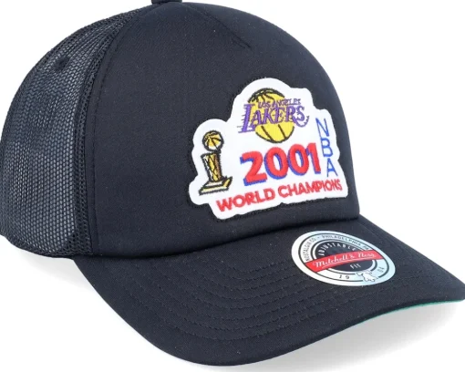 Los Angeles Lakers Championship Black Trucker - Mitchell & Ness