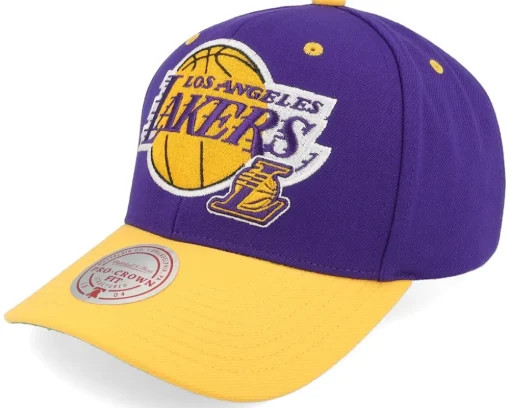 Los Angeles Lakers All In 2.0 Pro Purple/Yellow Adjustable - Mitchell & Ness