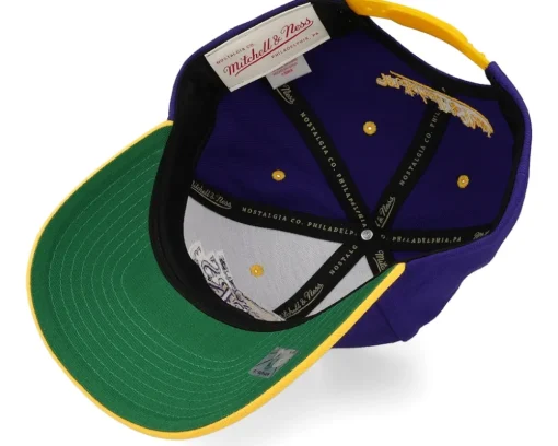 Los Angeles Lakers All In 2.0 Pro Purple/Yellow Adjustable - Mitchell & Ness