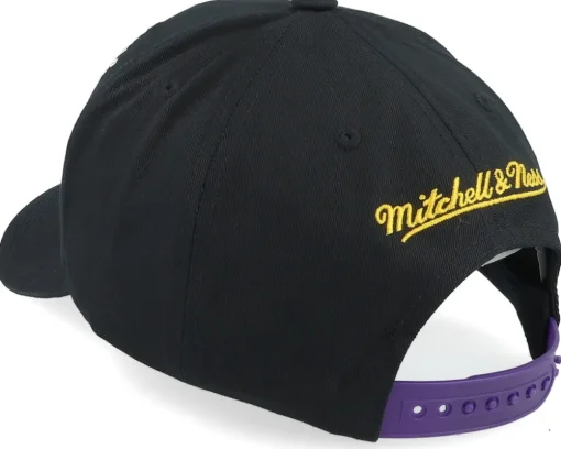 Los Angeles Lakers All Out Collage Pro Black Adjustable - Mitchell & Ness