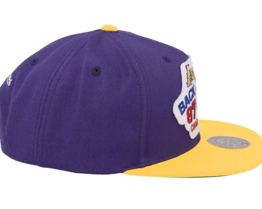 Los Angeles Lakers Back2back HWC Purple/Yellow Snapback - Mitchell & Ness