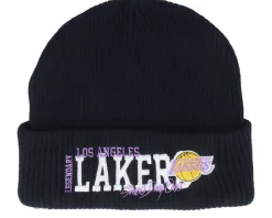 Los Angeles Lakers Billboard Knit Hwc Black Cuff - Mitchell & Ness