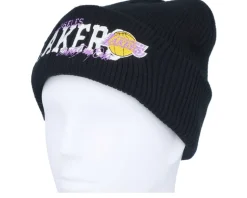 Los Angeles Lakers Billboard Knit Hwc Black Cuff - Mitchell & Ness