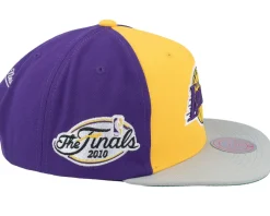 Los Angeles Lakers Block Out Purple Snapback - Mitchell & Ness