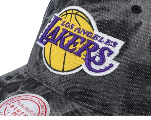 Los Angeles Lakers Burnt Ends Black Trucker - Mitchell & Ness