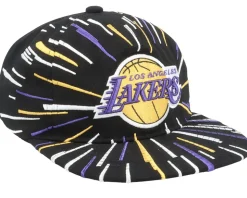 Los Angeles Lakers Burst Deadstock Black Snapback - Mitchell & Ness