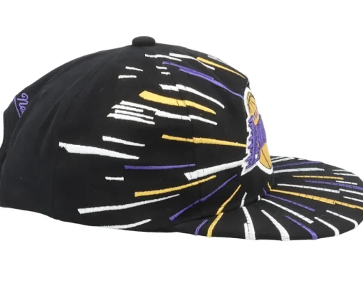 Los Angeles Lakers Burst Deadstock Black Snapback - Mitchell & Ness