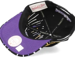 Los Angeles Lakers Burst Deadstock Black Snapback - Mitchell & Ness