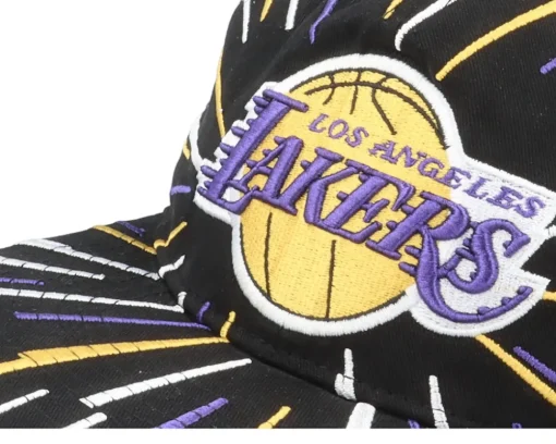 Los Angeles Lakers Burst Deadstock Black Snapback - Mitchell & Ness