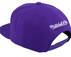 Los Angeles Lakers Champ Stack Purple Snapback - Mitchell & Ness