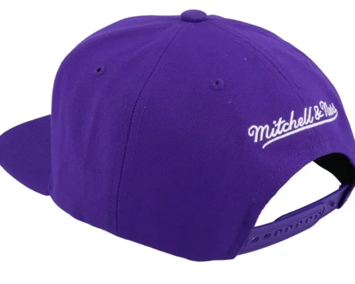 Los Angeles Lakers Champ Stack Purple Snapback - Mitchell & Ness